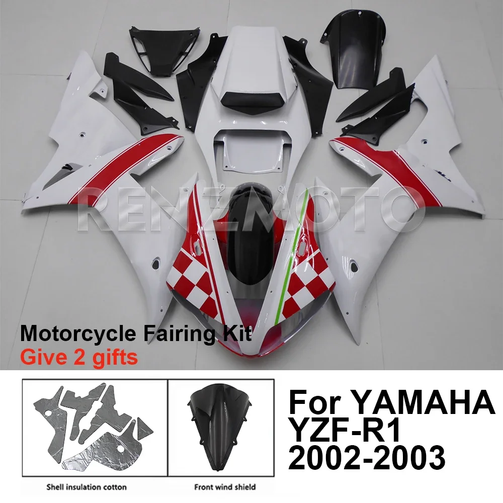 

Motorcycle Fairing Set Body Kit Plastic For YAMAHA YZF-R1 YZF R1 2002-2003 Accessories Injection Bodywork Y1003-114a