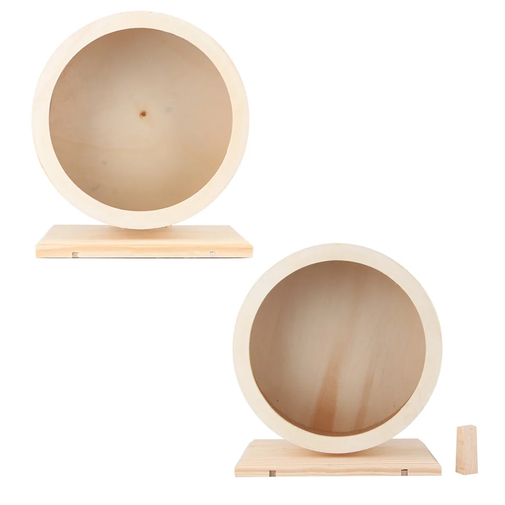 Hamster House hamster house Wooden Hamster Small Pets Wooden House Funny Wheel Running Rest Playing Exercise