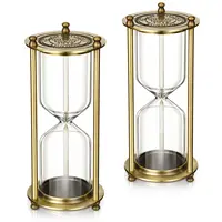 Empty Hourglass Bottle Glass Sandglass Vintage Style Gift Home Office Decorative Ornament Study Desk Decoration Sand Clock Timer 1