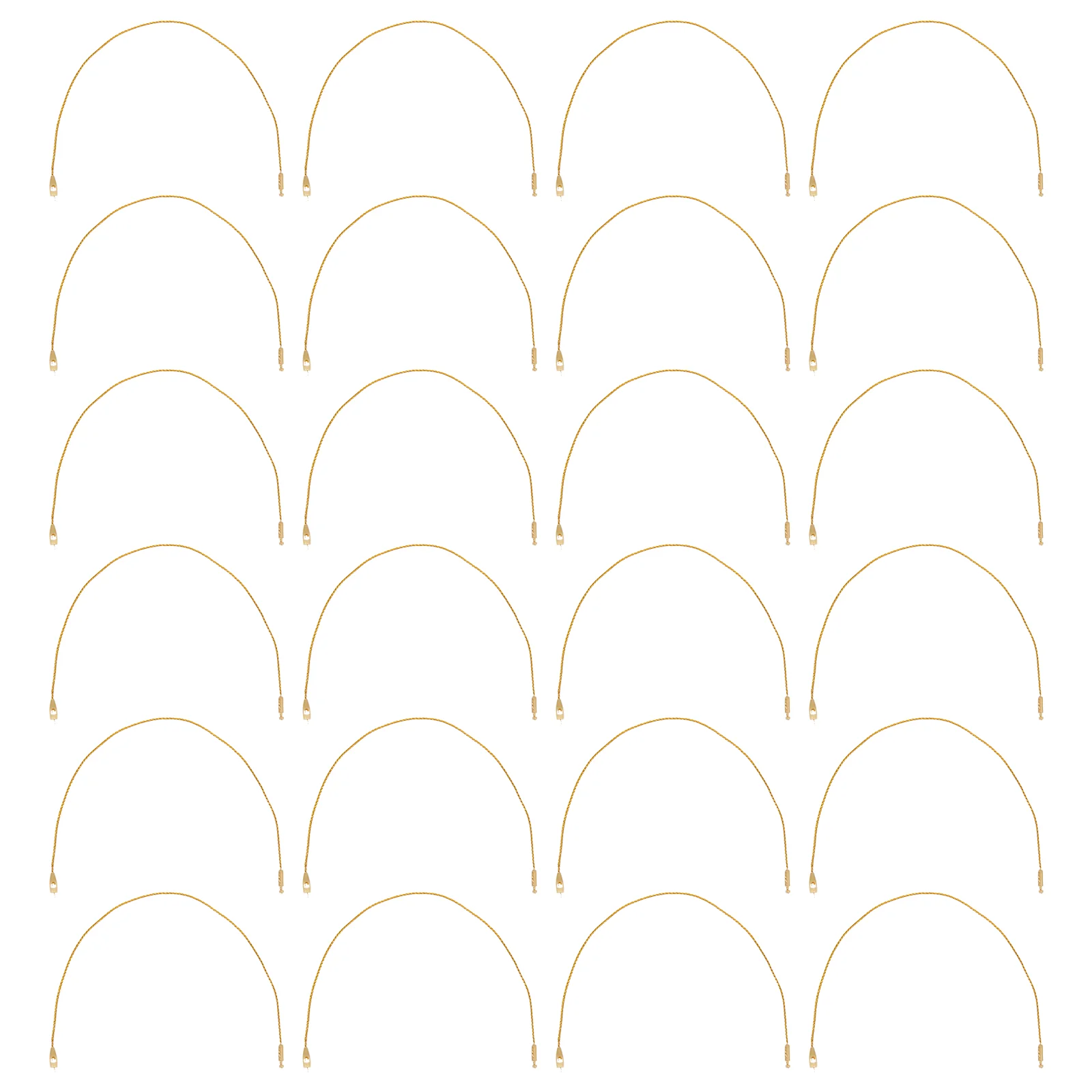 

200pcs Christmas Snap Locking Strings Tags Fasteners Ornaments Hanging Ropes