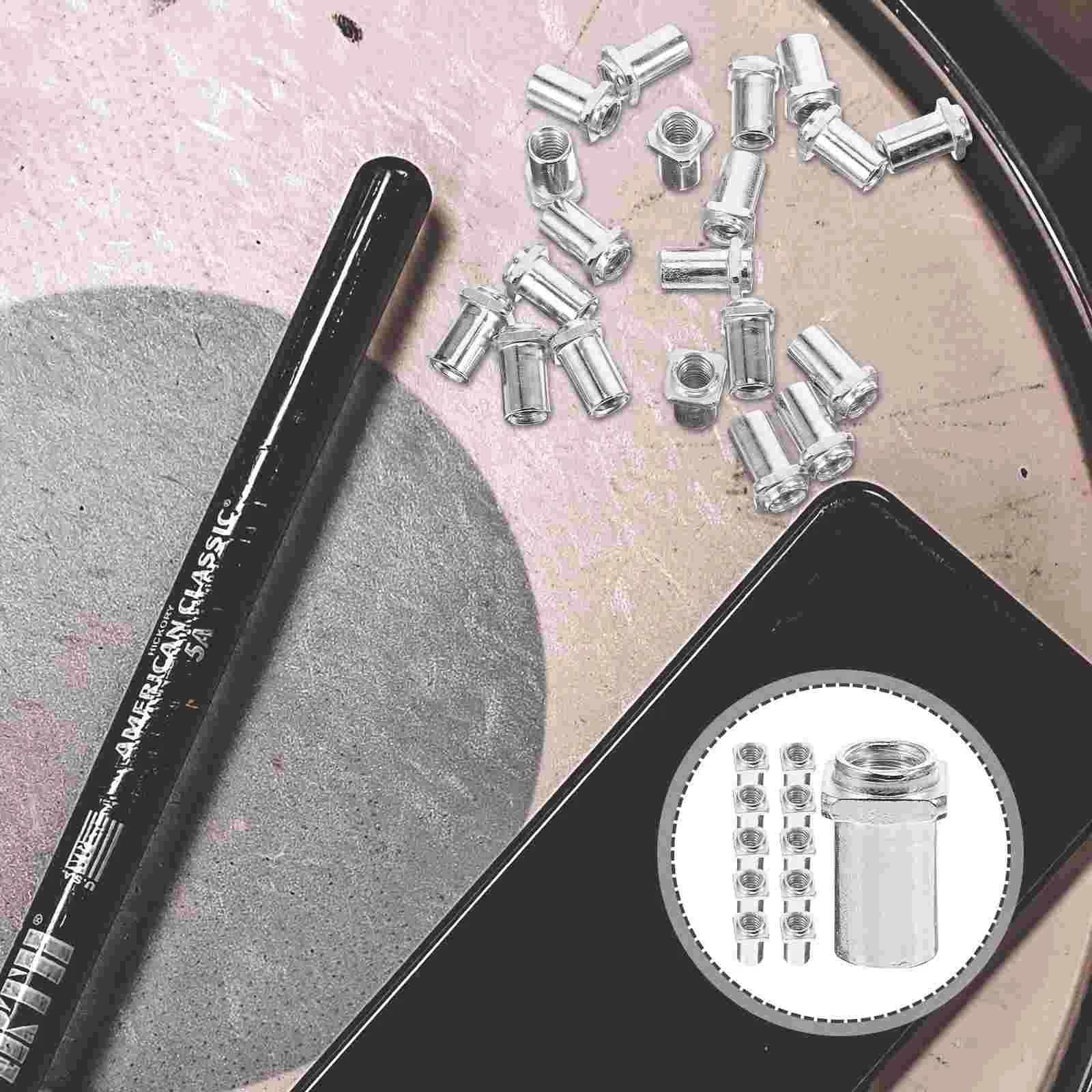 

Drum Screw Nut Rack Drum Nut Screw Inner Diameter 5MM/6MM Nut Military Drum Jazz Drum Instrument Drum Swivel Nut