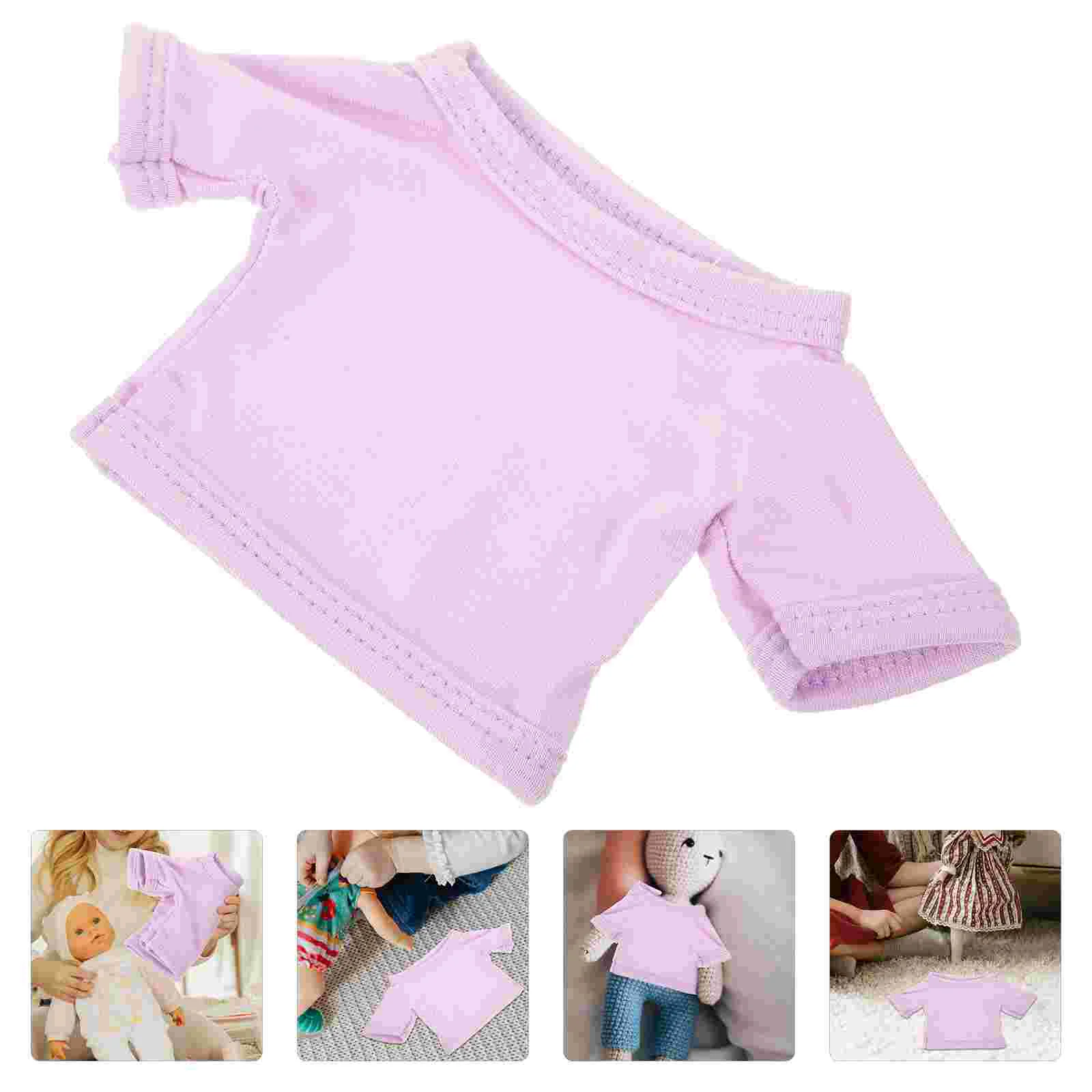 

Dolls Set Reusable Dress Compact Clothes Bear Decorative Cotton Small Accessory Shirt Sets
