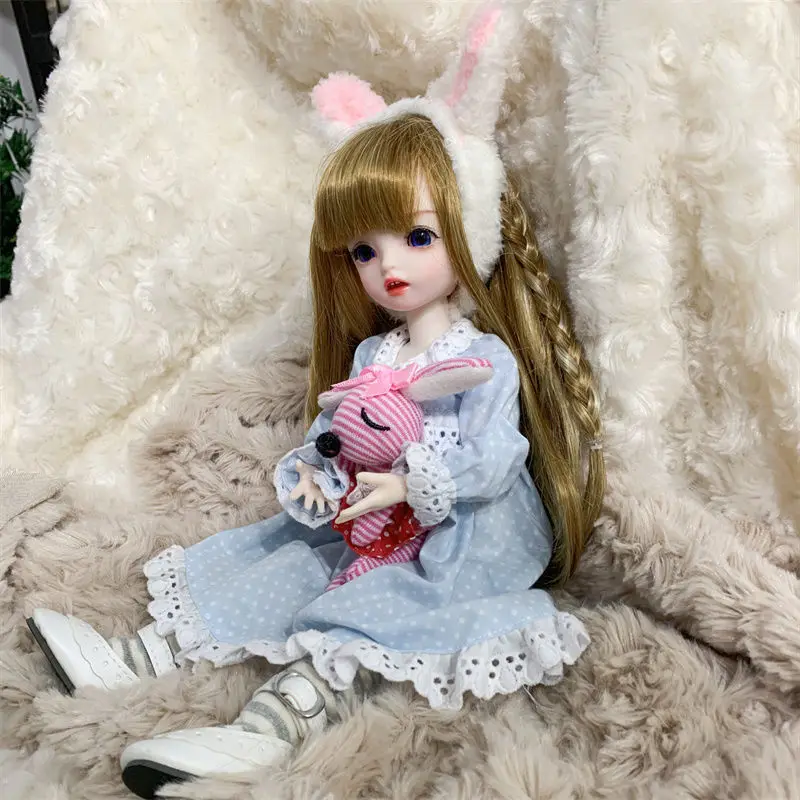 30cm Bjd Doll 22 Movable Joints Vinyl Color Eyes Soft Wig Baby Doll Can Dress Up High Quality Alice Dress DIY Toy Girl Gift 6 30cm Bjd Doll 22 Movable Joints Vinyl Color Eyes Soft Wig Baby Doll Can Dress Up High Quality Alice Dress DIY Toy Girl Gift 6