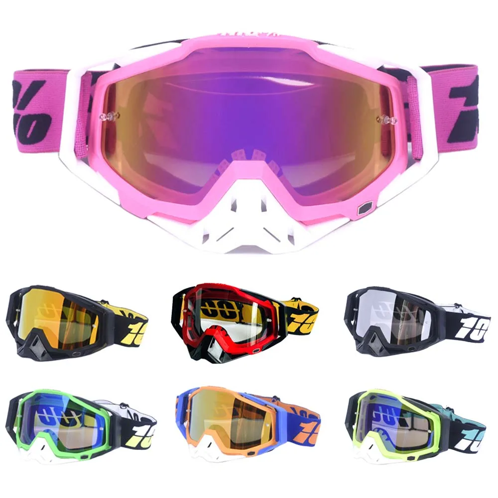 

Очки женские для мотокросса, розовые солнцезащитные очки для езды на мотоцикле, с УФ-защитой, для езды по бездорожью