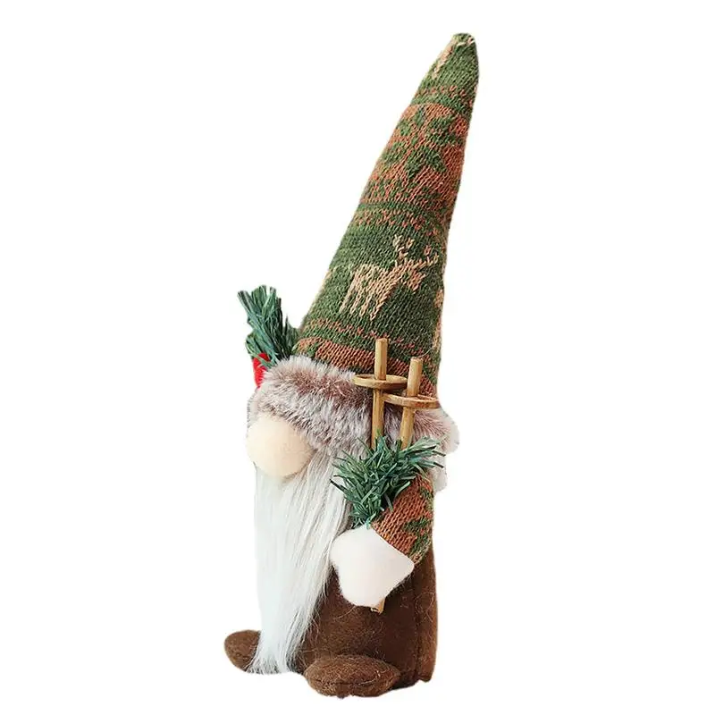 

Christmas Gnomes Plush Santa Doll Knitted Fabric Christmas Tree Hanging Ornaments Dwarf Elf Decoration Gifts New Year