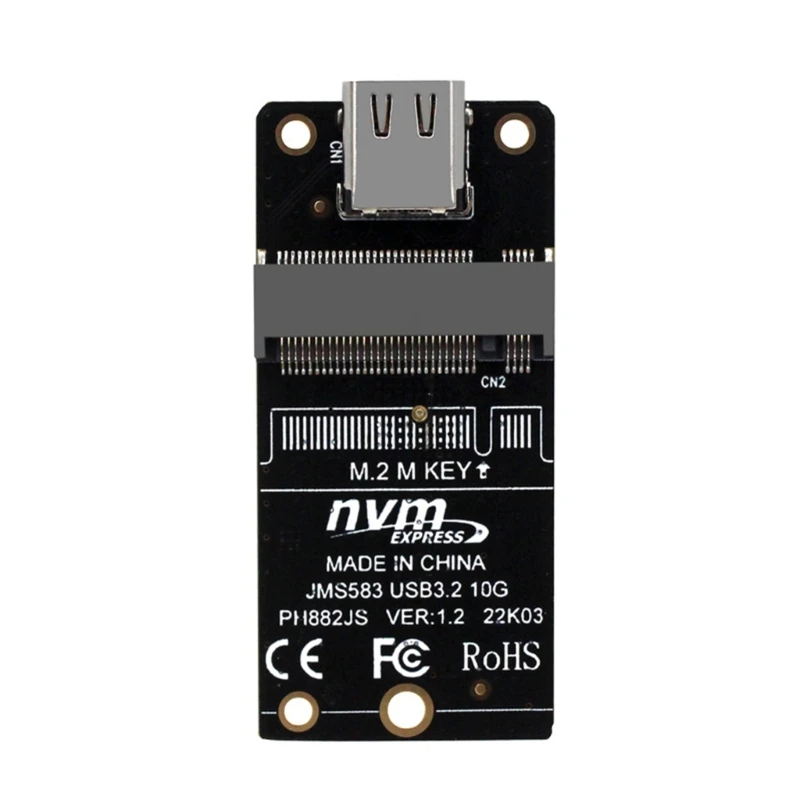 NVME to USB 3.1 Type-C Adapter M2 NVME SSD Adapter JMS583 10Gbps .2 to USB 3.1 Support m2 nvme SSD 2230/42/60/80
