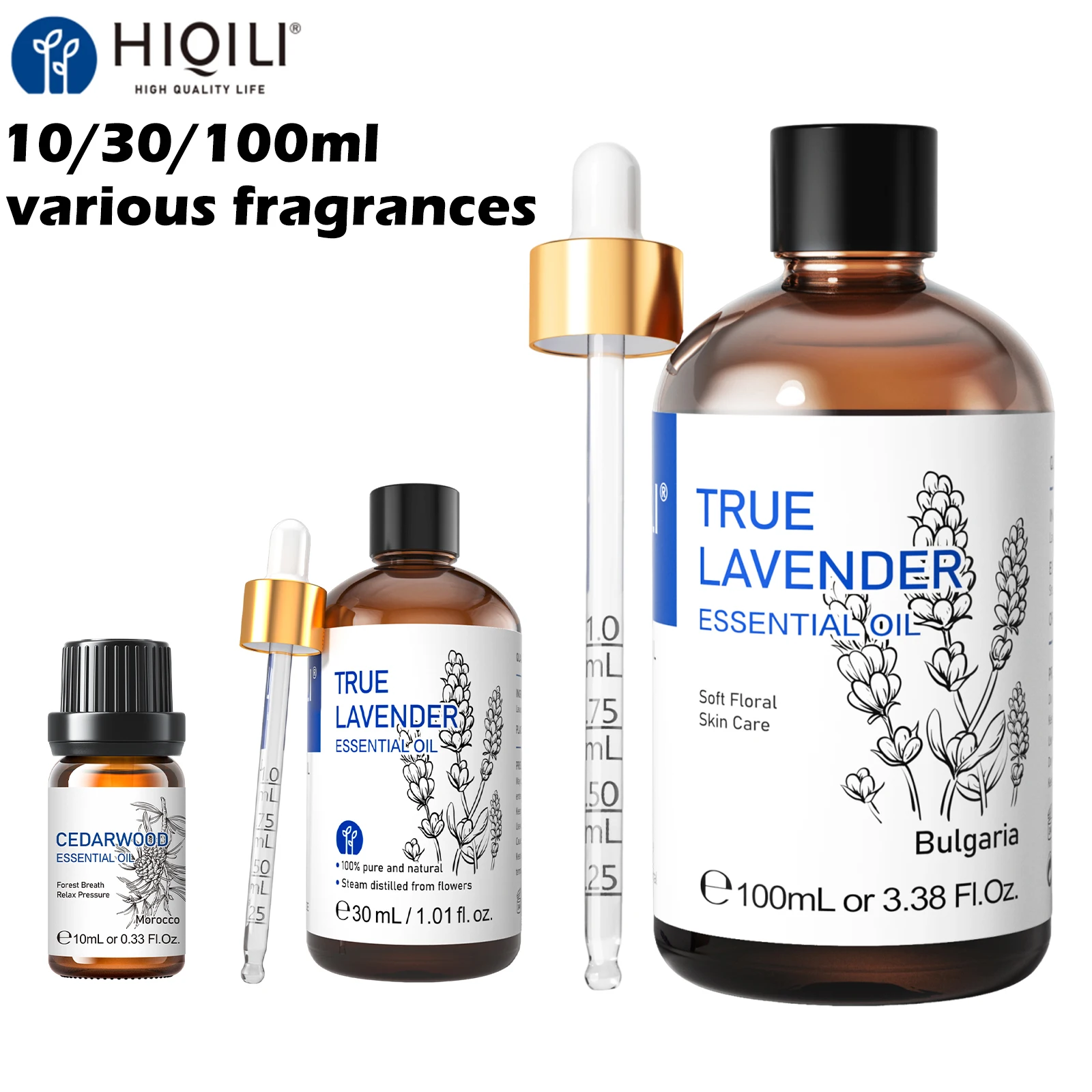 HIQILI Pure & Natural Essential Oil - Aromatic Home Fragrance Collection
