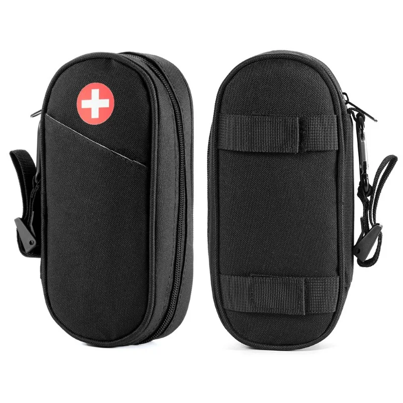Outdoor Insulated Travel Medication Organizer Bag with Survival Kit and EpiPens Pouch for Emergency Medical Supplies