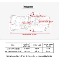 Winter Warm Snowboard Ski Gloves Thicken Fleece Non-slip Waterproof Gloves Touch Screen Motorcycle PU Leather Snow Sports Gloves 6