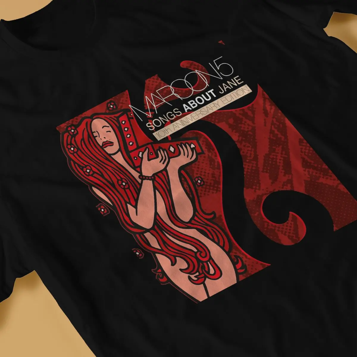 Men's Songs About Jane Music T Shirt Maroon 5 Band 100% Cotton