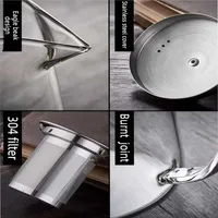 Théière en verre borosilicate résistant à la chaleur avec infuseur amovible en acier inoxydable – Bouilloire à thé transparente pour service de brassage de thé Kung Fu 4
