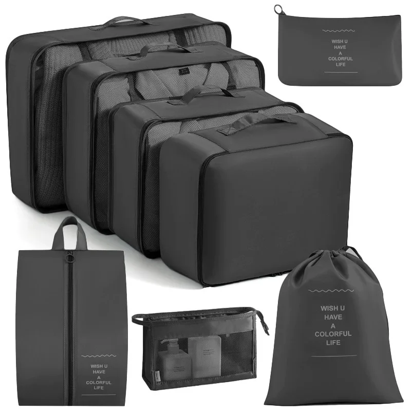 Ultimate Travel Organizer Set: Compact Packing Cubes & Portable Storage Bags