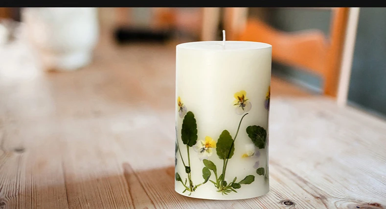 Bellissime candele Scentd con fiori secchi belle decorazioni per la casa candele  romantiche per matrimoni candele profumate per uso domestico pilastro -  AliExpress