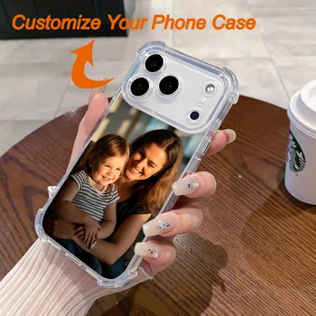 DIY Customised Photo Shockproof Case For iPhone 17 16 16e 15 14 13 12 11 Pro Max Mini SE 2020 2022 XS XR 6 7 8 Plus Air Cover 1