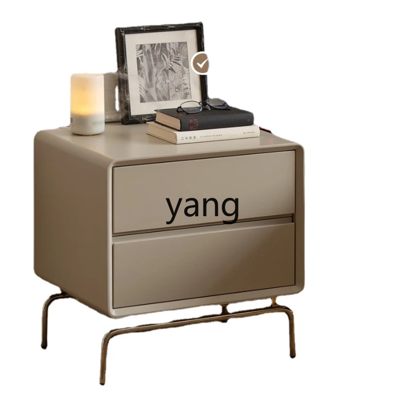 

ZWS Bedside Table Minimalist Small Storage Cabinet Storage Rack Light Luxury