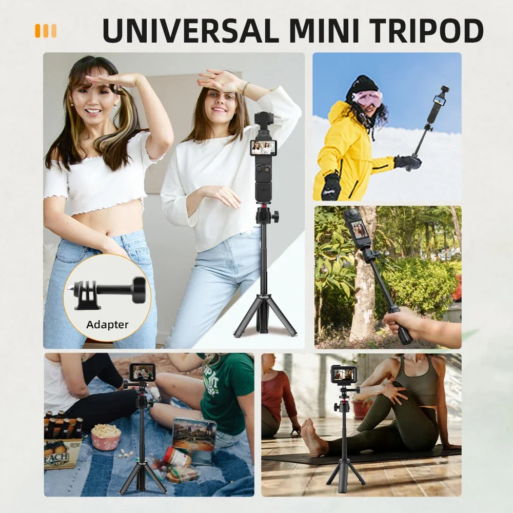 Trépied pour GoPro et Action Caméra - Support Universel fixé sur une caméra GoPro