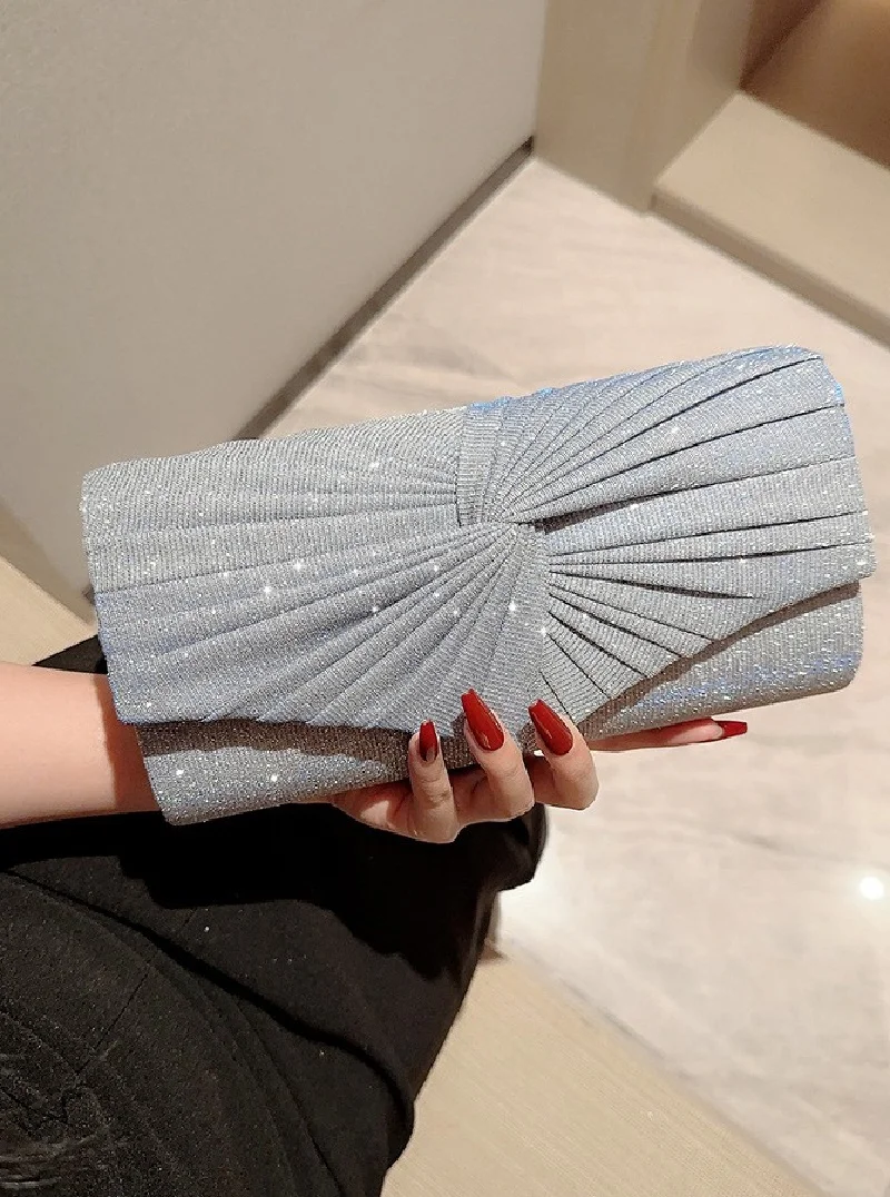 Ladies Dinner Handbag Luxury Wedding Party Shining Evening Bag Wallet Women's Dress Silver Crossbody Bags Female Travel Clutch