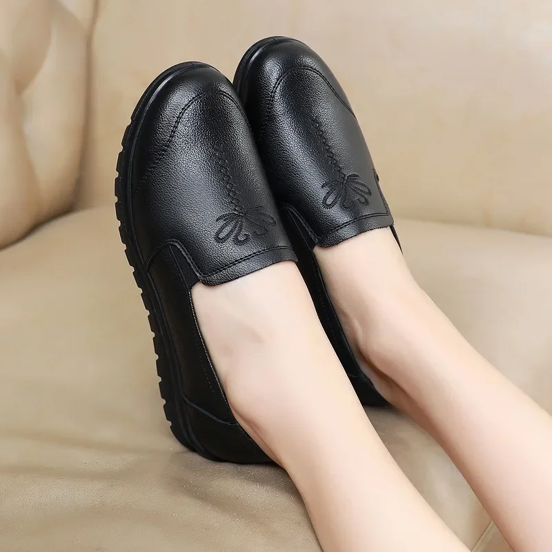 Bottes De Voiture En Cuir Noir Car Shoe Pour Femme - Taille 41 EU - Occasion Bon état