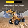 Remote Control Excavator With Light Bulldozer Engineering Car RC Model Car Simulated Construction Car Children's Day Gift 1