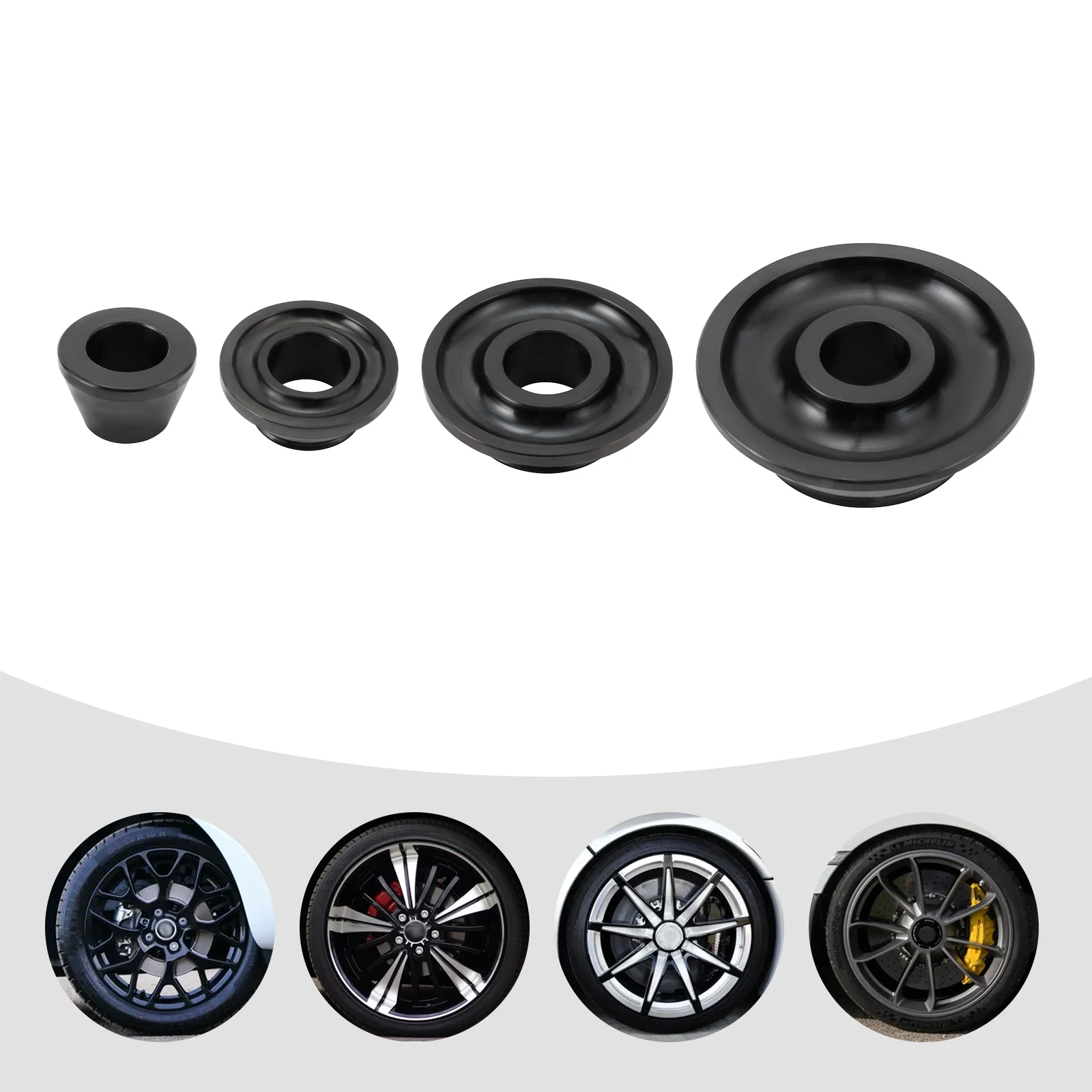 Tire Balancing Machine Cones 4pcs Tire Balancing Machine Cones Set 36mm Standard Shaft for Car