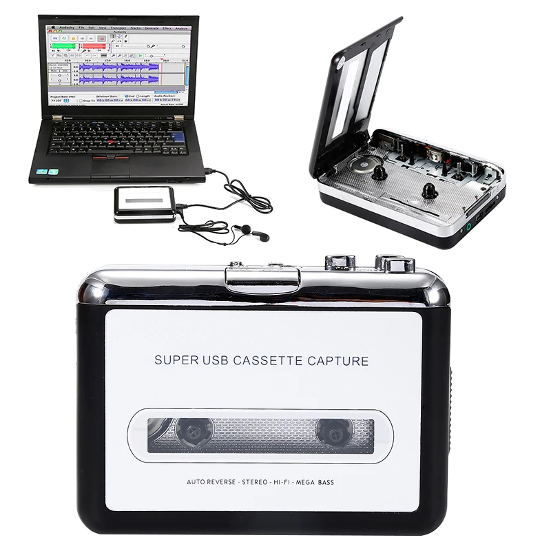 

Новый кассетный плеер USB Walkman кассета Музыка Аудио в MP3 конвертер плеер Сохранить MP3 файл в USB флэш/USB накопитель