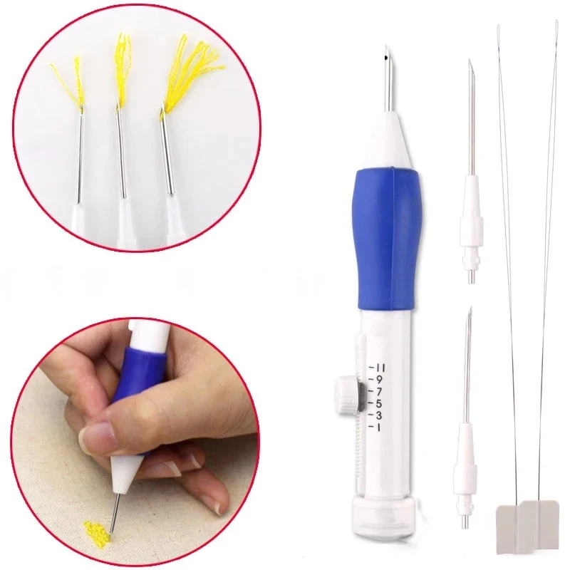 Embroidery Tool 8pcs/set Plastic Wool Felt Poke Needle Hook For Craft Crochet