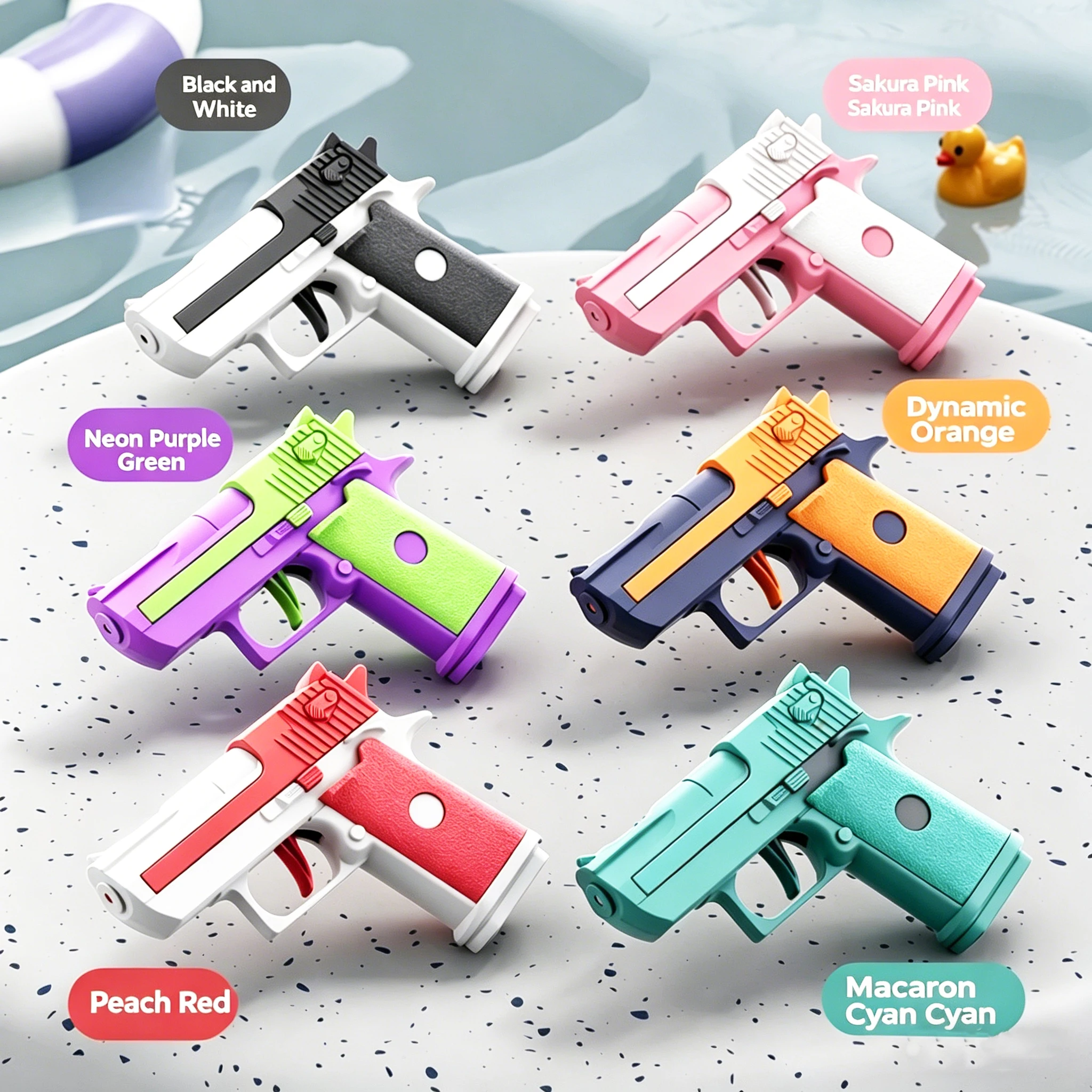미니 물총 기계식 연속 발사 물총 여름 수영장 물총 수동 물총 야외 게임 장난감 선물