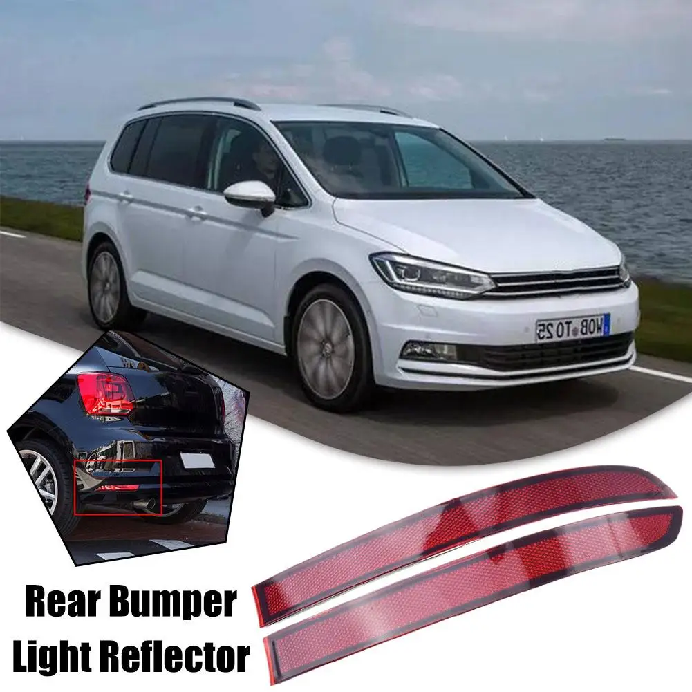 

1 Pcs Rear Bumper Light Reflector For Volkswagen Touan Touran Rear Reflector Anti Rear Collision Light Warning Device Fake Q9Q7