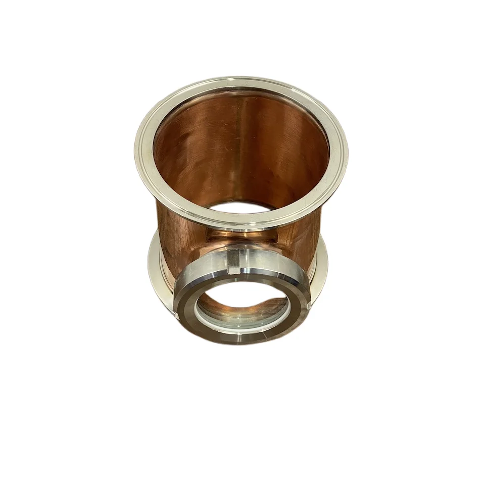 6" 154mm Flange OD 167mm Copper Tee for bubble plates . Part of distillation column . Moonshine Still, Distillation