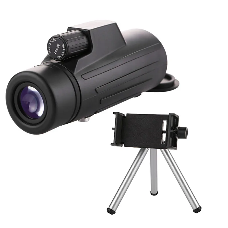 

Luxun Telescope Monocular 10X42 High Power Hd Large Eyepiece Low-Light Night Vision Waterproof One-Handed Focus Tripod Mount