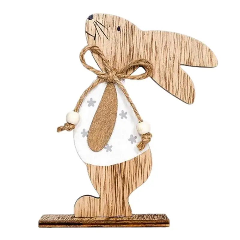 Coniglio Pasquale Decorazione Da Tavola In Legno Artigianato In Legno Fai Da Te Simpatico Coniglietto Ornamenti Pasquali Forniture Per Feste Artigiana