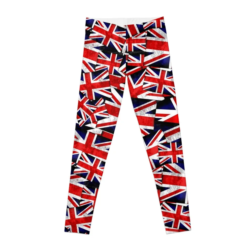 Union Jack British England UK Flag Leggings Jogger pants Leginsy push up Womens Leggings