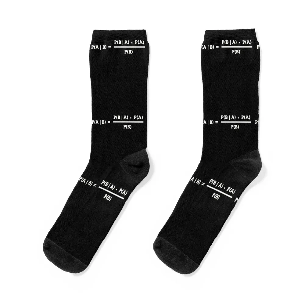 

Bayes' Theorem Statistics Probability Theory Math Data Gift Socks aesthetic sport Women Socks Men's