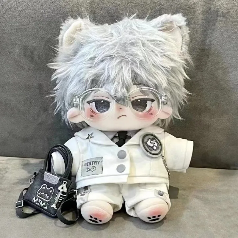20cm Plush Doll Clothes Gentle White Suit Cool Costumes Anime Kpop Skz Outfit Toys Accessories Children Gifts Free Shipping 4