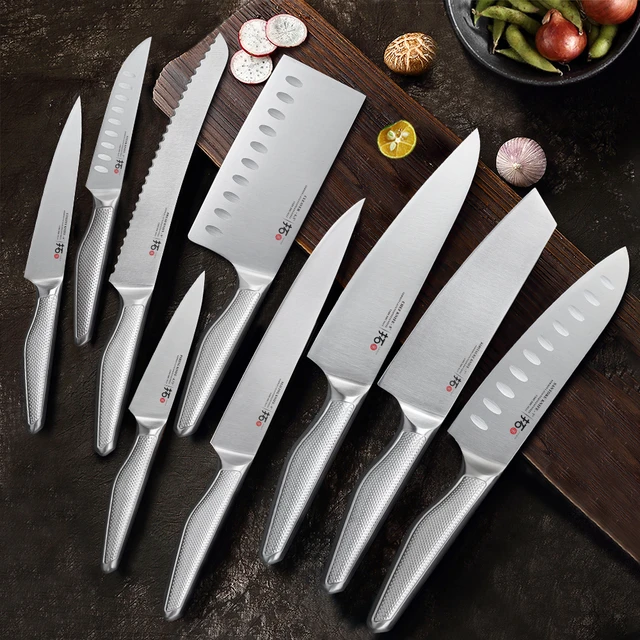 Professional Chef Knife Set With Roll Bag Colorful Stainless Steel Kitchen  Knives Japanese Style Cooking Slicing Utility Knife - AliExpress