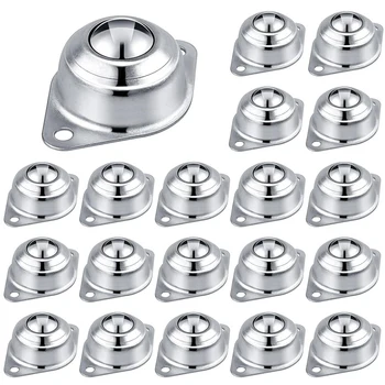 WCS-Conveyor Rollers, 1Inch Support Roller Bearings, 20 PCS Roller Balls For Smooth 360-Degree Rotation , Pickup Truck Bed