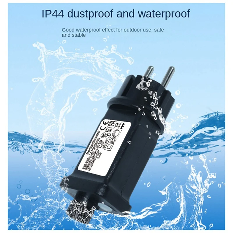 

1 PCS 24V Transformer Plug Power Supply Black Suitable For Christmas Halloween LED Equipment Decorations EU Plug