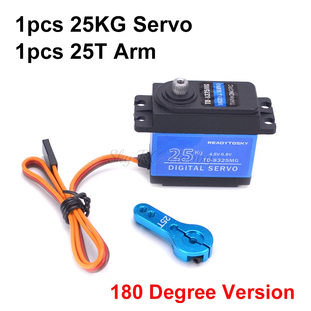 Heavy-Duty Waterproof Digital Servo with Metal Gears and 25T Arm