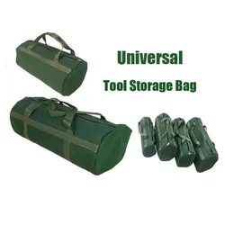 Thick Canvas Pouch Tool Bags Hand Tool Round Storage Organizer For Electrical Tool Tote Bag Screwdrivers Pliers Bag