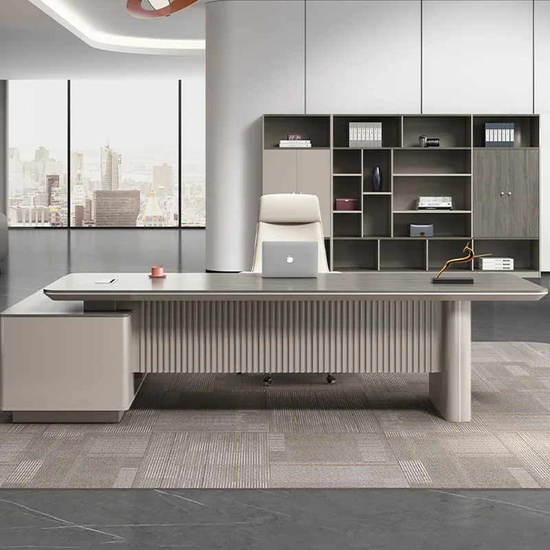 

Simple modern president's desk, desk and desk manager's office desk and chair combination office furniture