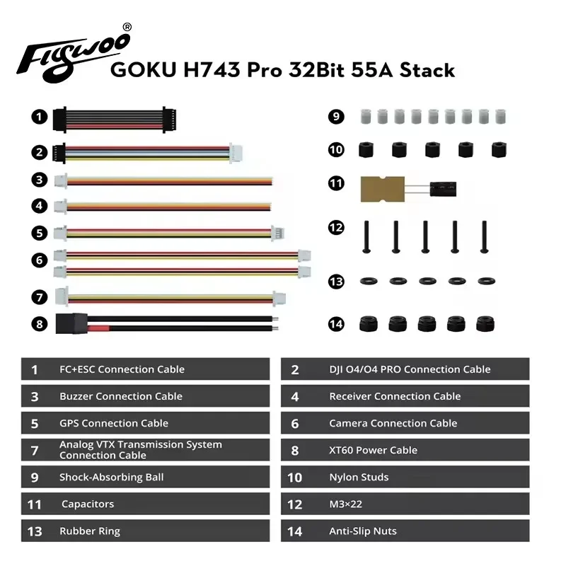 รูปสินค้า ชุดควบคุมโดรน GOKU H743 PRO พร้อม ESC 4in1