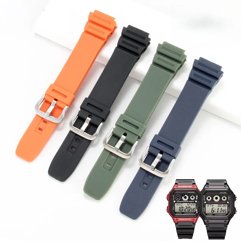 Silicone Watch Strap – 18mm Soft Waterproof Wristband