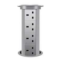 ซ็อกเก็ตยกไฟฟ้าซ่อนโต๊ะมอเตอร์ Pop Up Retractable Outlet พร้อม USB ไร้สายชาร์จสําหรับห้องครัวสํานักงาน 6