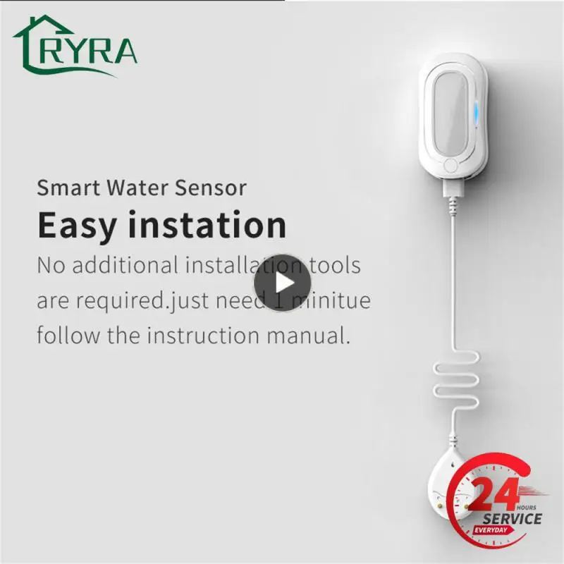 

Tuya 3.0 Smart Flood Detector Water Leakage Alarm Water Level Alarm Home Overflow Alarm Work With Alexa Home