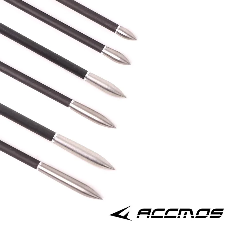 3/6/12/24pcs ID 6.2mm Arrow Shaft 100/125/150/200/250/300/350grains Tips Field Points Arrow Heads Archery Hunting Accessories archery arrow tips