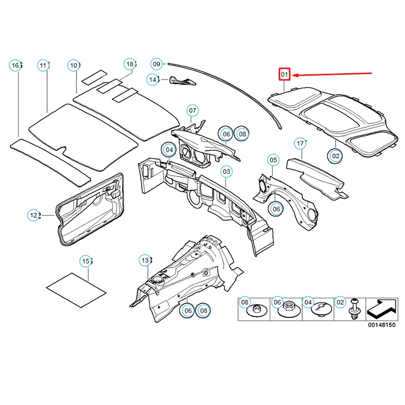 Car Hood Engine Sound Heat Insulation Cotton Pad For BMW E60 E61 525i 528i 530i,sound proof mat,sound insulation mat,soundproofing cotton,sound deadener mat,heat insulation mat,sound insulation cotton,soundproofing board