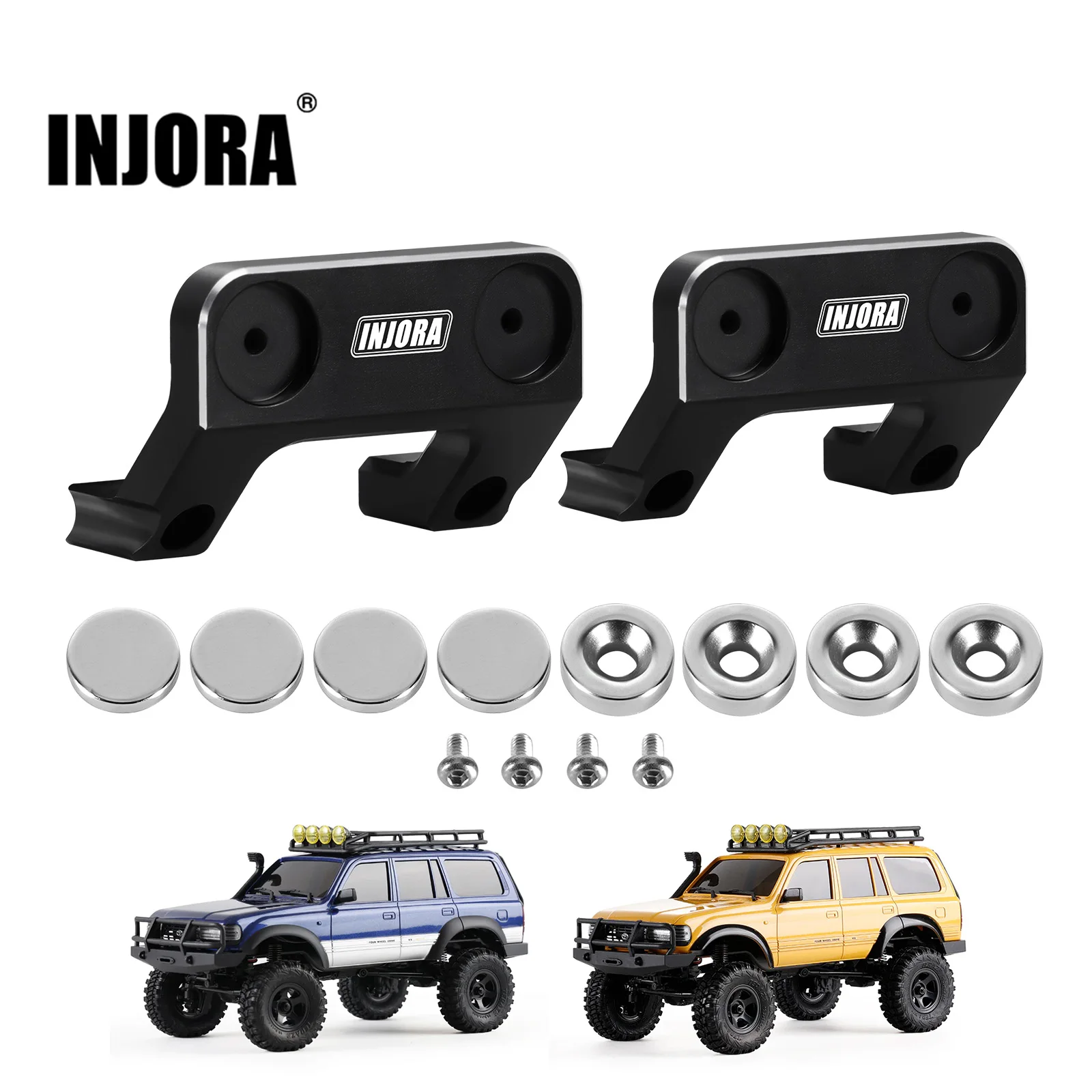 INJORA Magnetic Body Mount Invisible Body Post for 1/18 RC