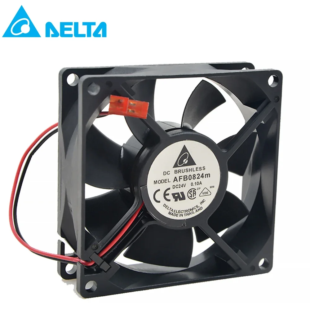 

for delta AFB0824M 8025 24V 0.10A 80x80x25mm 8CM for delta inverter converter cooling fan 1 order