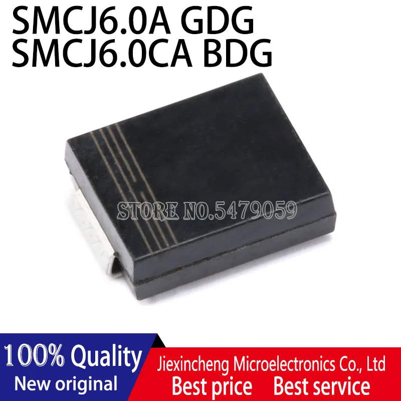 

50PCS SMCJ6.0A GDG SMCJ6.0CA BDG 6V SMC DO-214AB Transient suppression diode TVS