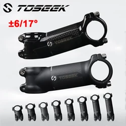 Toseek Carbon Stem 6/17 Degree MTB Table 31.8mm Mountain Road Bike Handlebar Stem 60-120mm Bicycle Table Mtb Power Cycling Parts